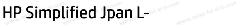 HP Simplified Jpan L字体转换